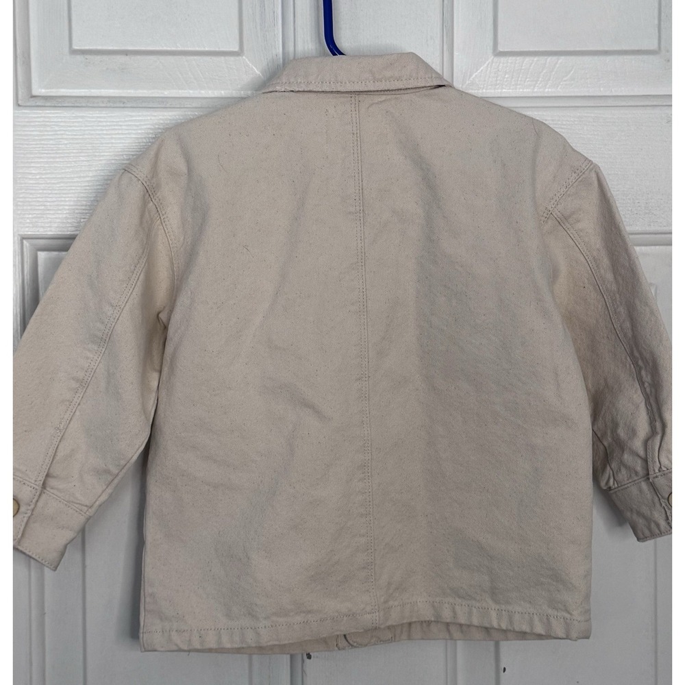 Zara Boys Canvas Cotton Chore Jacket Size 2 3 Years Toddler Coat Countrycore - Picture 3 of 3
